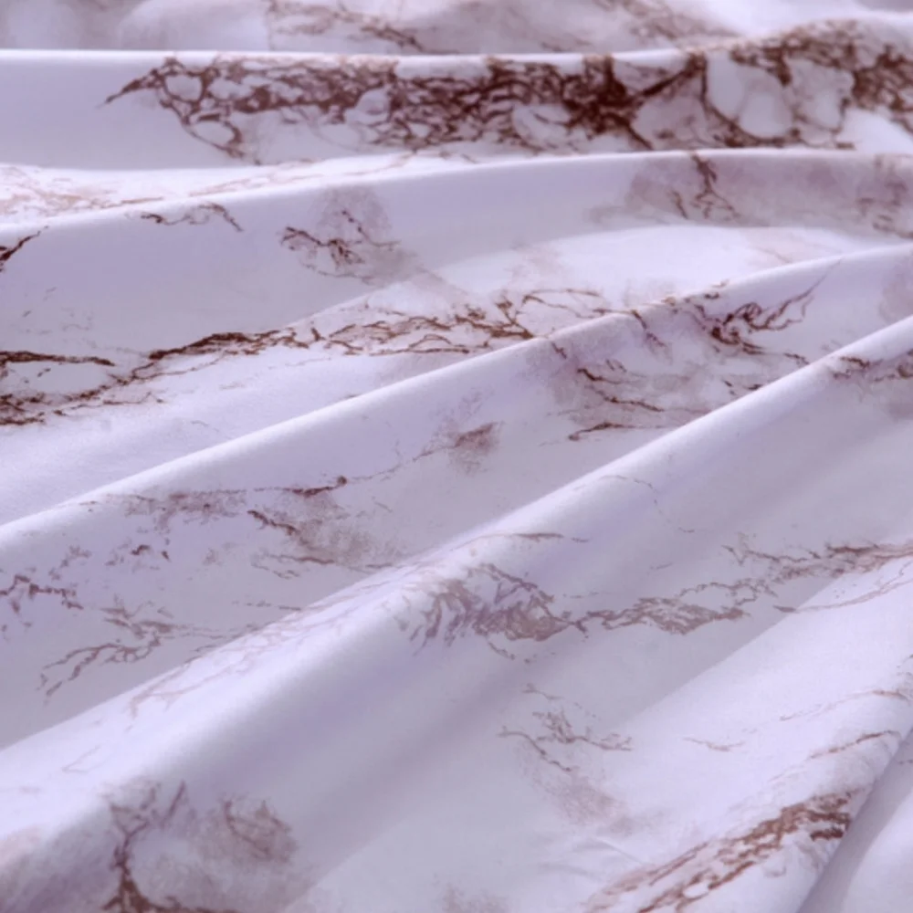 Coffee marble duvet set